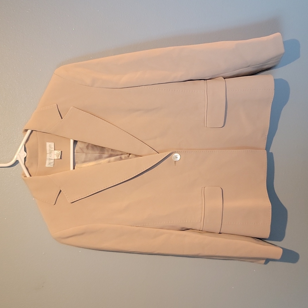 EUC Petite Sophisticate Khaki Blazer Women's